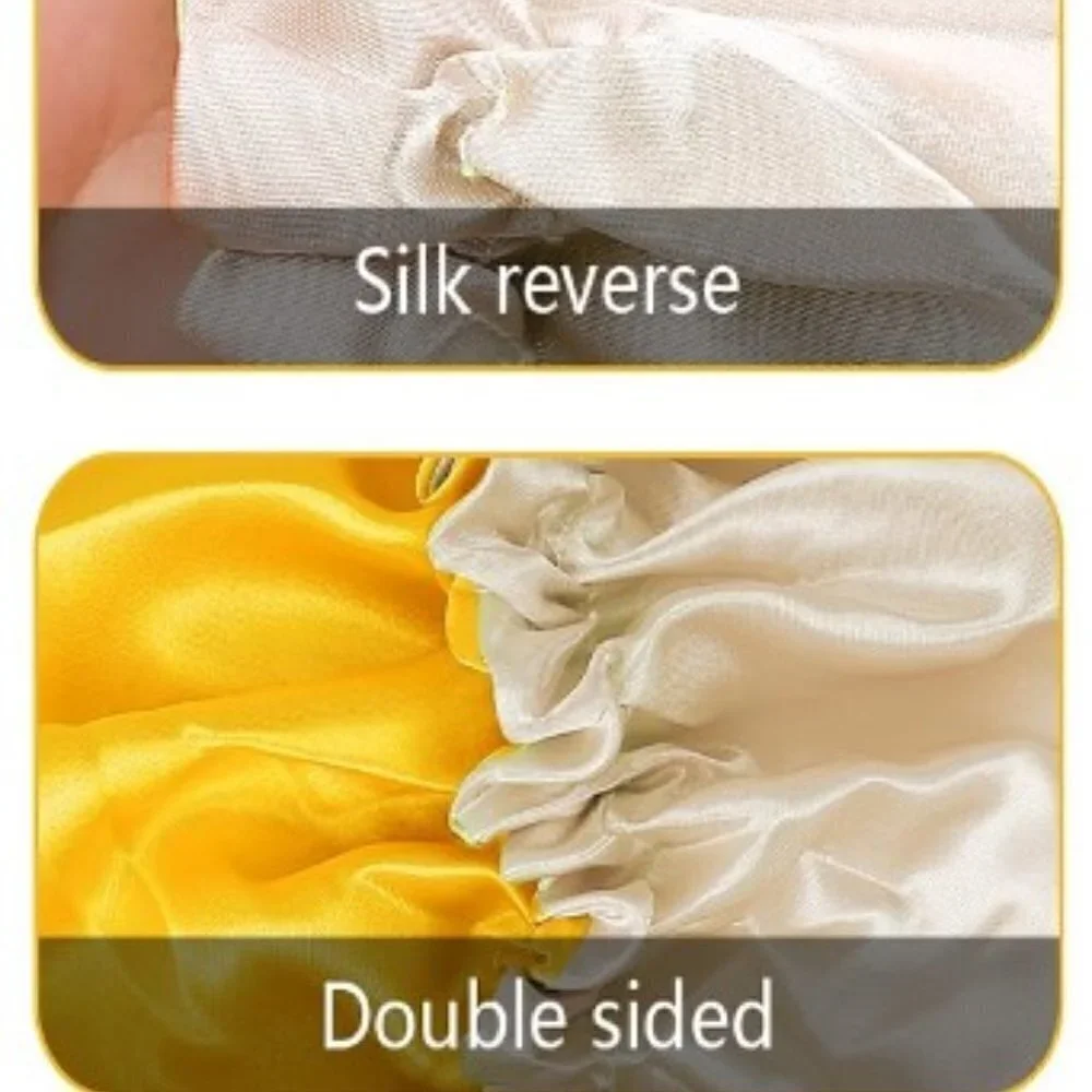 SATIN REVERSIBLE BONNET ADJUSTABLE NIGHT SLEEP CAP COSPLAY COSTUME